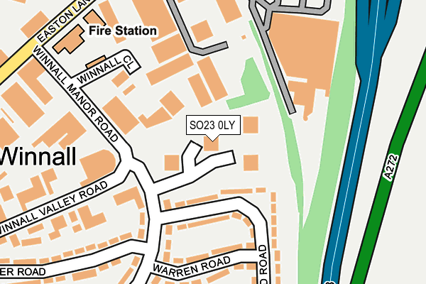 SO23 0LY map - OS OpenMap – Local (Ordnance Survey)