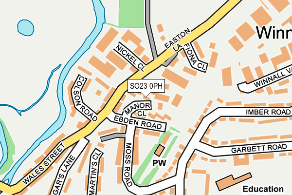 SO23 0PH map - OS OpenMap – Local (Ordnance Survey)