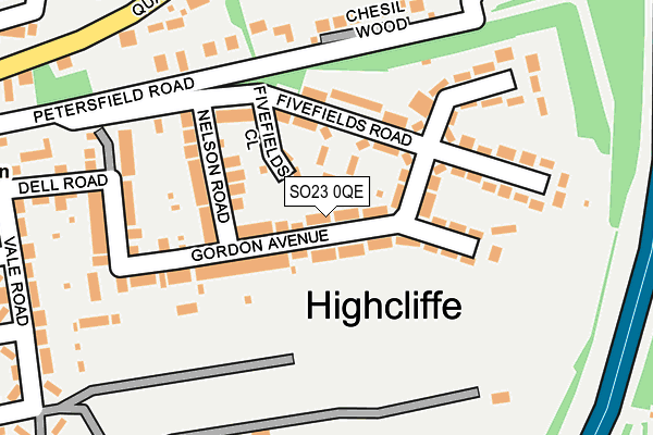 SO23 0QE map - OS OpenMap – Local (Ordnance Survey)