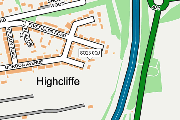 SO23 0QJ map - OS OpenMap – Local (Ordnance Survey)