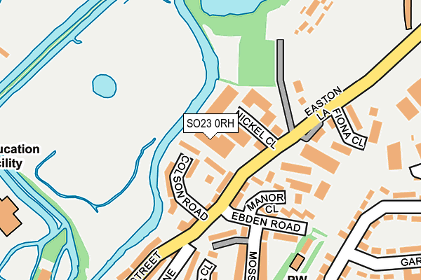 SO23 0RH map - OS OpenMap – Local (Ordnance Survey)