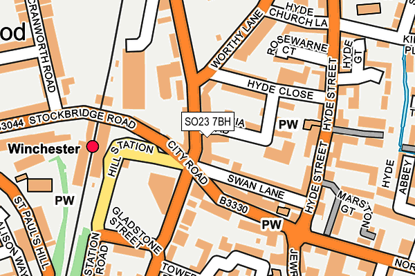 SO23 7BH map - OS OpenMap – Local (Ordnance Survey)