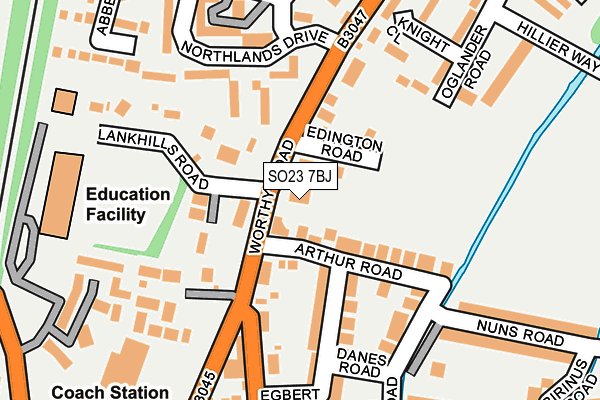 SO23 7BJ map - OS OpenMap – Local (Ordnance Survey)