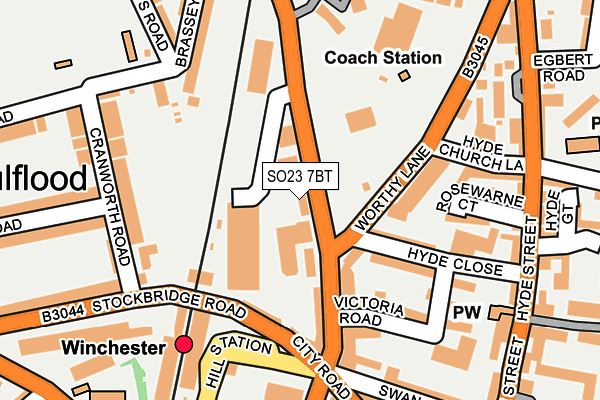 SO23 7BT map - OS OpenMap – Local (Ordnance Survey)