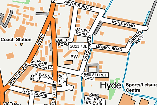 SO23 7DL map - OS OpenMap – Local (Ordnance Survey)