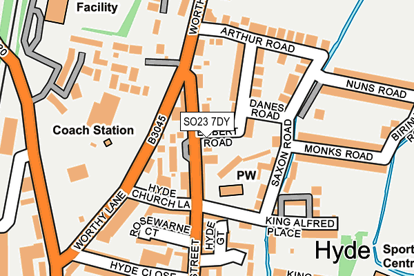 SO23 7DY map - OS OpenMap – Local (Ordnance Survey)