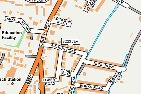 SO23 7EA map - OS OpenMap – Local (Ordnance Survey)