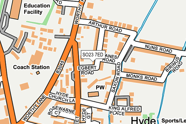 SO23 7ED map - OS OpenMap – Local (Ordnance Survey)