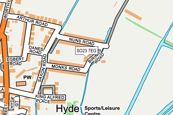 SO23 7EG map - OS OpenMap – Local (Ordnance Survey)