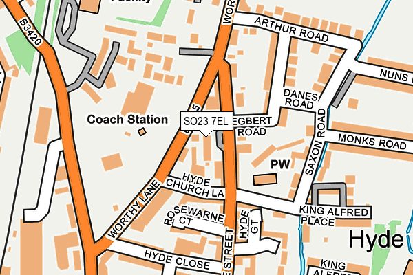 SO23 7EL map - OS OpenMap – Local (Ordnance Survey)