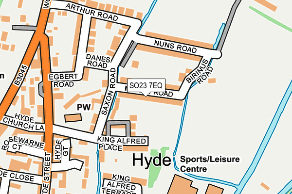 SO23 7EQ map - OS OpenMap – Local (Ordnance Survey)