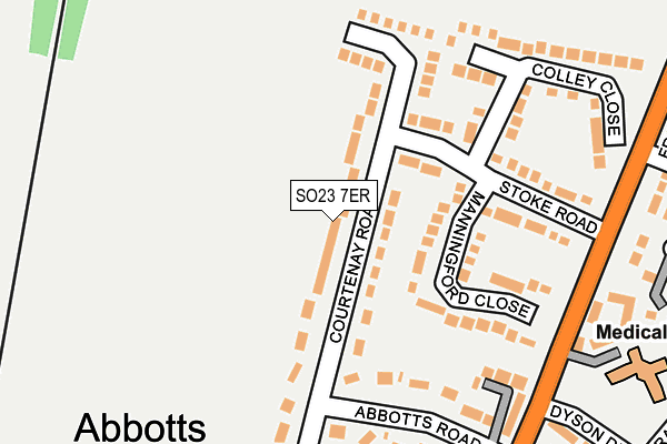 SO23 7ER map - OS OpenMap – Local (Ordnance Survey)