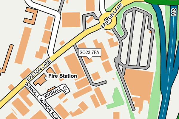 SO23 7FA map - OS OpenMap – Local (Ordnance Survey)