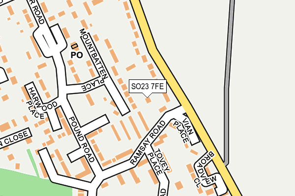 SO23 7FE map - OS OpenMap – Local (Ordnance Survey)