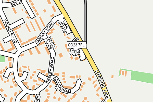 SO23 7FL map - OS OpenMap – Local (Ordnance Survey)