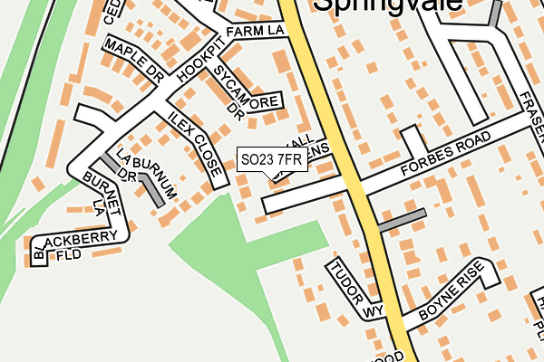 SO23 7FR map - OS OpenMap – Local (Ordnance Survey)