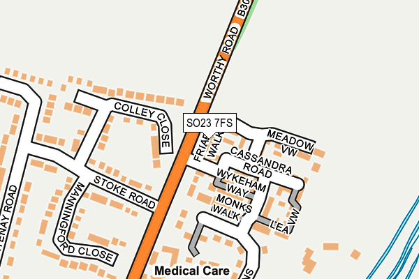 SO23 7FS map - OS OpenMap – Local (Ordnance Survey)