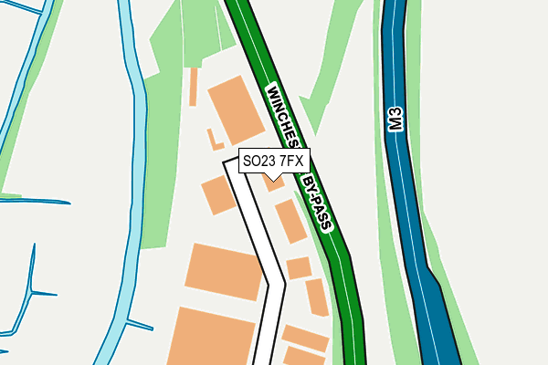 SO23 7FX map - OS OpenMap – Local (Ordnance Survey)