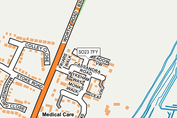 SO23 7FY map - OS OpenMap – Local (Ordnance Survey)