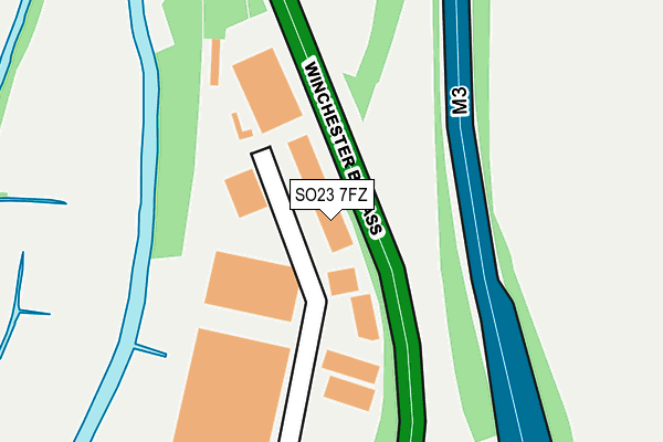 SO23 7FZ map - OS OpenMap – Local (Ordnance Survey)