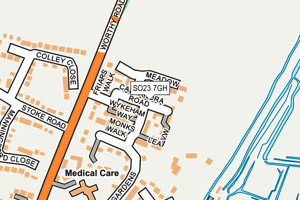 SO23 7GH map - OS OpenMap – Local (Ordnance Survey)