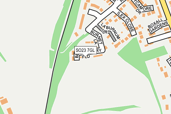 SO23 7GL map - OS OpenMap – Local (Ordnance Survey)