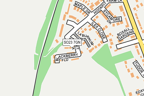 SO23 7GN map - OS OpenMap – Local (Ordnance Survey)
