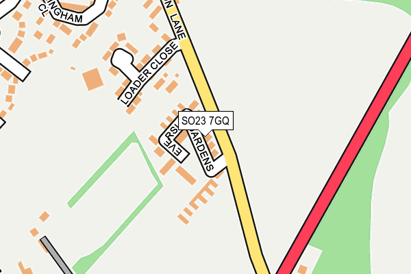 SO23 7GQ map - OS OpenMap – Local (Ordnance Survey)