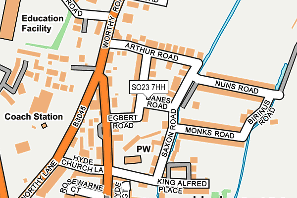 SO23 7HH map - OS OpenMap – Local (Ordnance Survey)