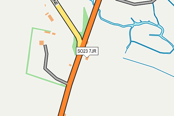 SO23 7JR map - OS OpenMap – Local (Ordnance Survey)