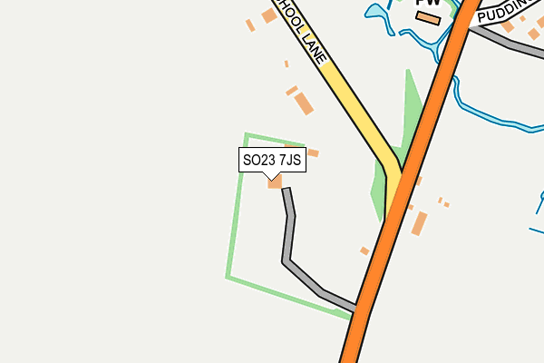 SO23 7JS map - OS OpenMap – Local (Ordnance Survey)