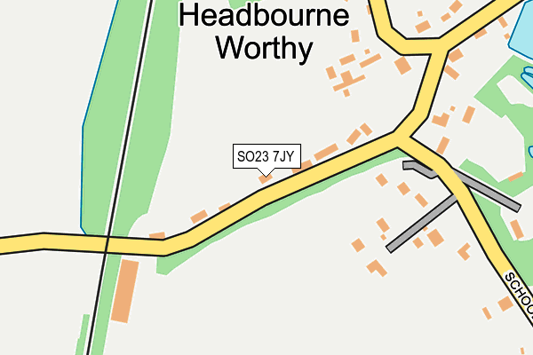 SO23 7JY map - OS OpenMap – Local (Ordnance Survey)