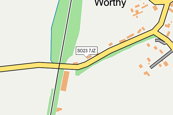 SO23 7JZ map - OS OpenMap – Local (Ordnance Survey)