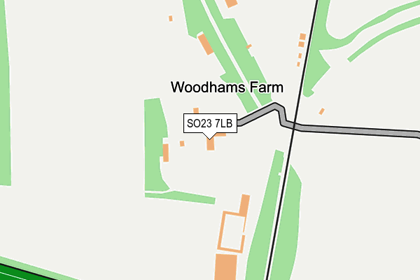 SO23 7LB map - OS OpenMap – Local (Ordnance Survey)