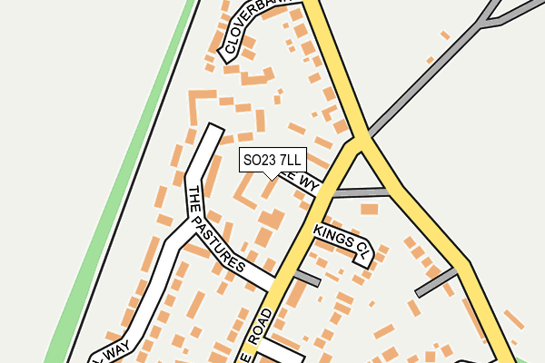 SO23 7LL map - OS OpenMap – Local (Ordnance Survey)