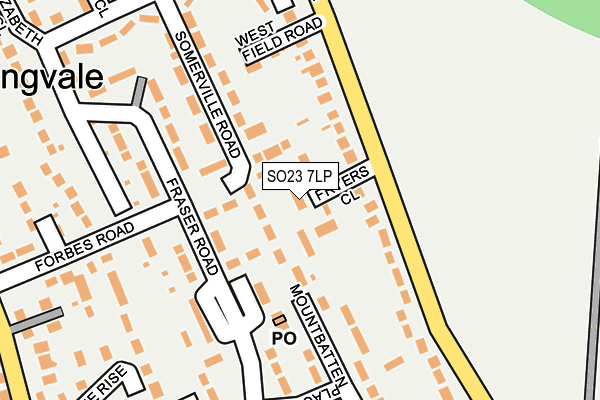 SO23 7LP map - OS OpenMap – Local (Ordnance Survey)