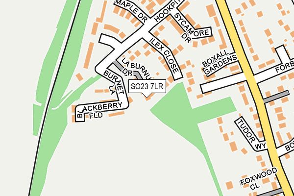 SO23 7LR map - OS OpenMap – Local (Ordnance Survey)