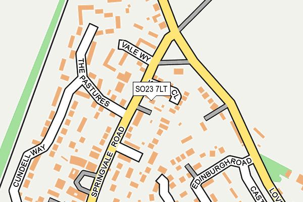 SO23 7LT map - OS OpenMap – Local (Ordnance Survey)