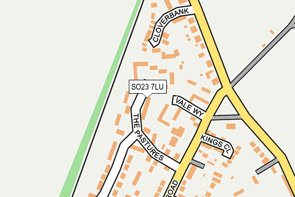 SO23 7LU map - OS OpenMap – Local (Ordnance Survey)