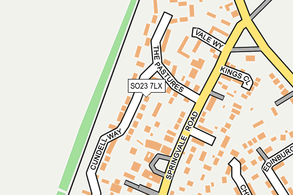 SO23 7LX map - OS OpenMap – Local (Ordnance Survey)