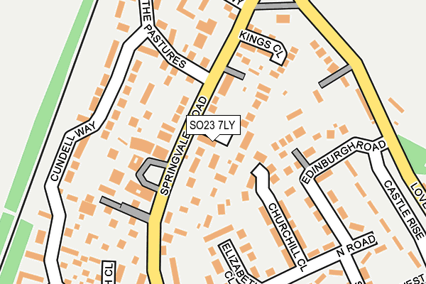 SO23 7LY map - OS OpenMap – Local (Ordnance Survey)