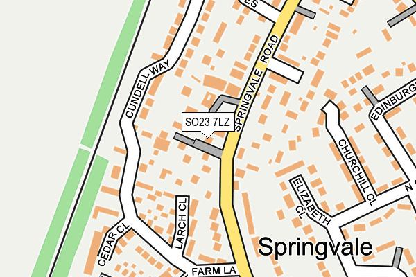 SO23 7LZ map - OS OpenMap – Local (Ordnance Survey)