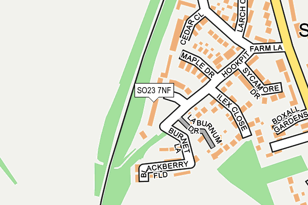 SO23 7NF map - OS OpenMap – Local (Ordnance Survey)