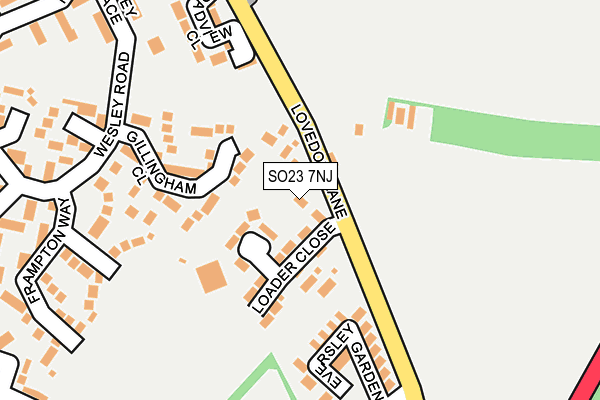 SO23 7NJ map - OS OpenMap – Local (Ordnance Survey)