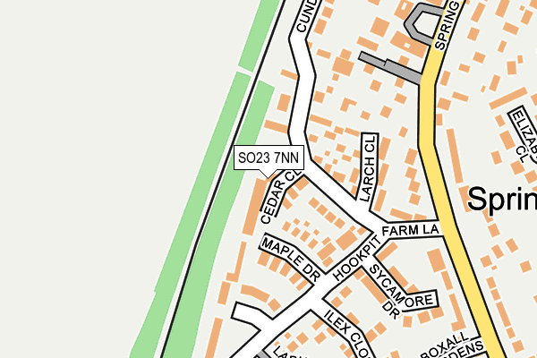 SO23 7NN map - OS OpenMap – Local (Ordnance Survey)