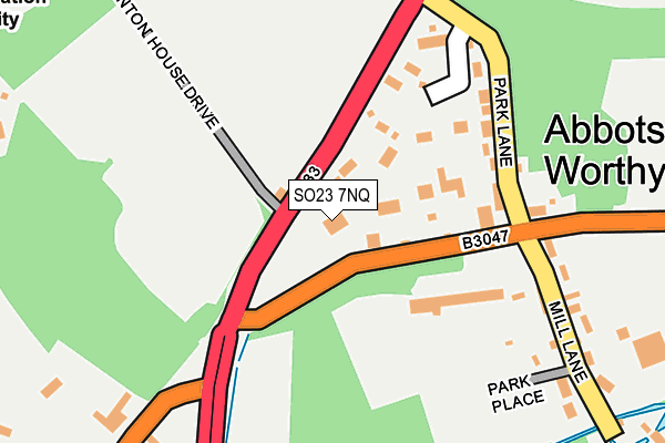 SO23 7NQ map - OS OpenMap – Local (Ordnance Survey)