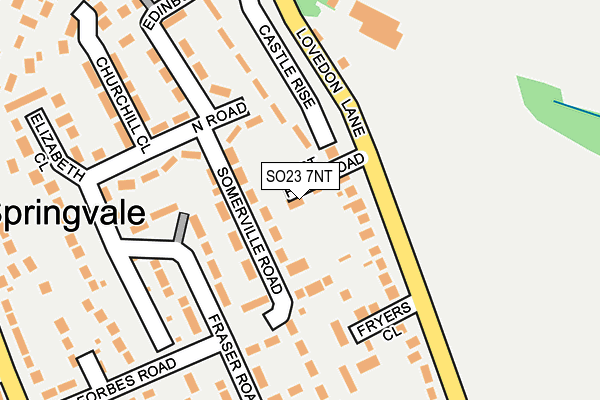 SO23 7NT map - OS OpenMap – Local (Ordnance Survey)