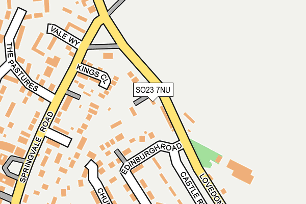 SO23 7NU map - OS OpenMap – Local (Ordnance Survey)
