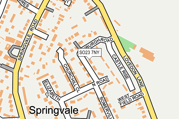 SO23 7NY map - OS OpenMap – Local (Ordnance Survey)