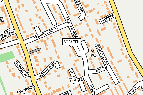 SO23 7PH map - OS OpenMap – Local (Ordnance Survey)